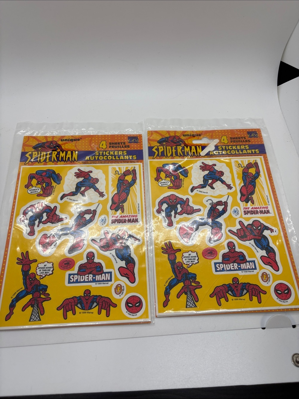 Spider-Man VTG 90s Stickers Marvel NIP